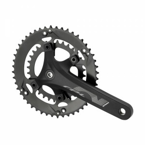 Angrenaj Prowhell PRL-421, alu, negru, 170mm, 34/50T otel, negre (foi schimbabile) OEM