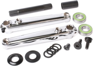 Angrenaj Sunday Saker Crankset, 175 mm, Crom, 3 piese, 19 mm