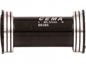 BB386 for SRAM DUB W: 86,5 x ID: 46 mm Ceramic - Black, Interlock