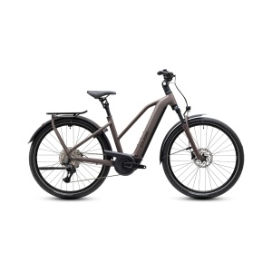 Bicicleta Electrica Cube Kathmandu, Hybrid ONE 800 Trapeze, Cedar Chrome 2027 - 28"