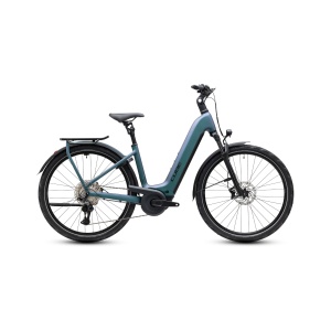 Bicicleta Electrica Cube Kathmandu, Hybrid PRO 800 Easy Entry, Smaragdgrey Black 2027 - 28"