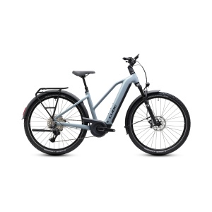 Bicicleta Electrica Cube Nuride Hybrid, EXC 800 Trapeze, Seagrey Black 2027 - 28"