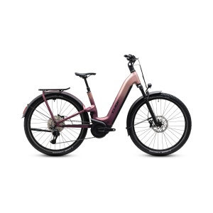 Bicicleta Electrica Cube Nuride Hybrid, ONE11 HPC SLX 800 Easy Entry, Mauve Black 2027 - 28"