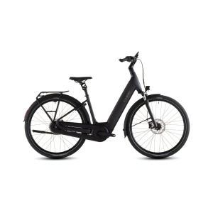 Bicicleta Electrica Cube SUPREME HYBRID COMFORT PRO 600 EASY ENTRY, Grey CHROME, 2026 – 28"