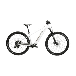 Bicicleta electrica Kross Dust Boost 1.0 29" alb/argintiu lucios