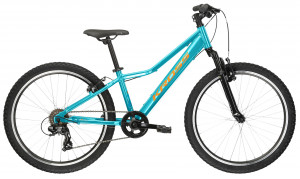 Bicicleta Kross Hexagon Jr 1.0, roti 24 inch, blue / orange / glossy
