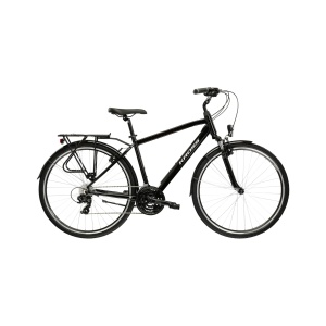 Bicicleta Kross Trans 1.0 black/silver glossy