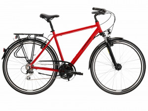 Bicicleta Kross TRANS 3.0 M, Roti 28 Inch, Marimea M(19 Inch) Red-Black Glossy