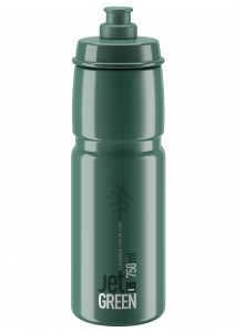 Bidon Elite Jet Green 750ML, DARK GREEN/WHITE, ORGANIC PLASTIC