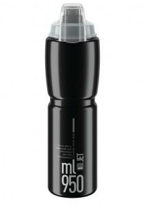 Bidon Elite Jet Plus 950ML, negru/gri