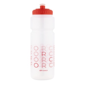 Bidon FORCE ENJOY 750ml, Transparent/Rosu