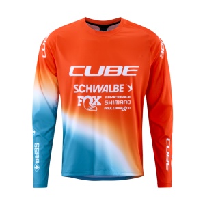 Bluza Cube MTB X Factory Racing L/S Black/White