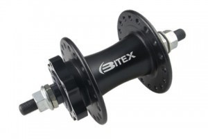 Butuc fata disc Bitex DL802F alu 36H ax 145mm pe bile negru