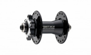 Butuc fata Fastace DN622F, alu, 36H, ax QR M9x100x108mm, pe bile, frana disc (6suruburi), negru, OEM