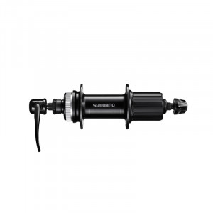 Butuc spate Shimano, FH-QC300-HM, center lock disc, fara lock ring, 32H, OLD:135mm, QR: 170mm (black), cu protectie pt montura discului, black, ambalat ind.