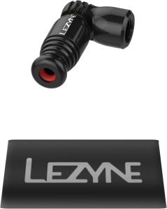 Cap pompă CO2 Lezyne Trigger Speed Drive CNC, compatibil Presta, Negru Lucios