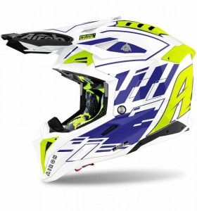 Casca Airoh Aviator 3 Rampage Blue Gloss