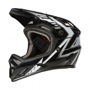 Casca O'Neal Backflip Helmet Knox, Downhill, Sistem Inchidere Fidlock, Standard de Sigurata ASTM Certificat, Culoare Negru - Alb