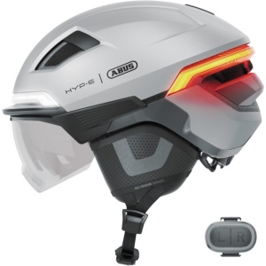 Casca Urban ABUS HYP-E ACE, Argintiu Lucios
