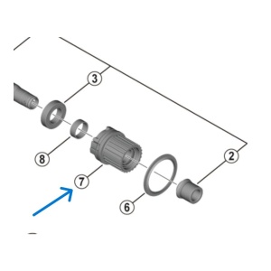 Caseta Shimano Fh-mt410 Completa