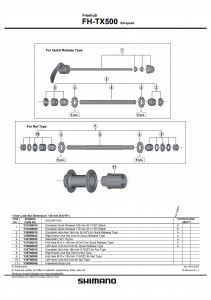Caseta Shimano FH-TX500