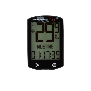Ciclocomputer KROSS KRC 319UW 3"/UNI HOLD, USB C, Negru