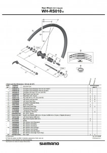Con Shimano WH-RS010-R dreapta