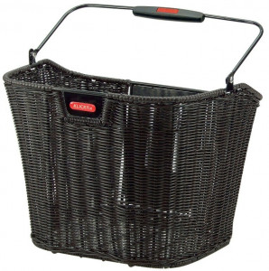 Cos bicicleta fata Klickfix black plaited, 16l
