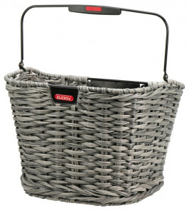 Cos bicicleta fata KLICKfix Structura reed 34x25x27cm, braided, 16l