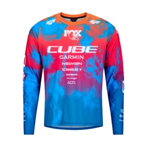 Cube MTB Jersey X Actionteam L/S Blue/Green