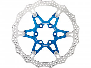 Disc frana REVERSE BRAKE DISC ALUMINUM/STEEL 160mm blue