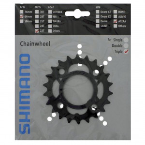 Foaie Shimano FC-M361 22T neagra cu protectie