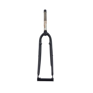 Furca fixa 28" Trekking, otel, 1.1/8, cu filet, 240/130mm, frana V-brake si disc (IS) neagra, OEM