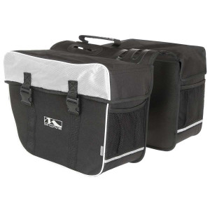 Geanta portbagaj M-Wave 2 piese ”Amsterdam double” negru/alb