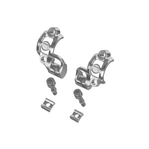 Handlebar clamp Shiftmix 3 set, for SRAM Matchmaker® shifters, silver (PU = 1x left, 1x right)
