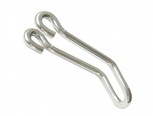 Headlight brackets b&m 475D stainless steel, shiny, L/S = 45/18 mm