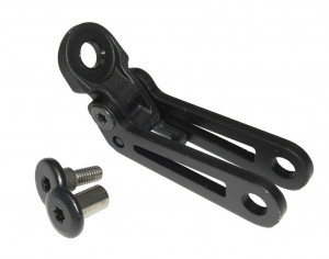headlight mount alu b&m black for fork mounting