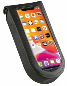 Husa telefon KLICKfix Phone Bag Tour M incl. adapter, transparent/black, incl. coupling