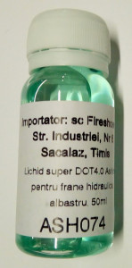 Lichid super Dot4.0 Ashima pentru frane hidraulice transparent 50ml