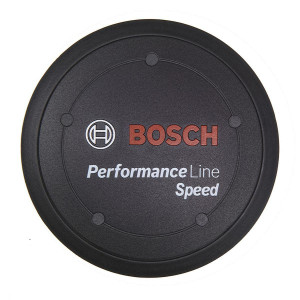 Logo cover Performance Line Speed, black, incl. spacer ring, if design cover is not fitted
