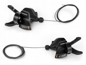 Manete de schimbator Shimano SL-M315 3x8v cu cabluri si camasi