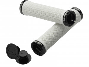 Mansoane Lock-On SRAM alb cu colier dublu si dopuri