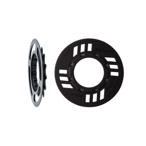 MIRANDA chainguard-set for e-bike incl. chainring 16 teeth, offset 3 mm, for GEN2, black (PU = 1 set)