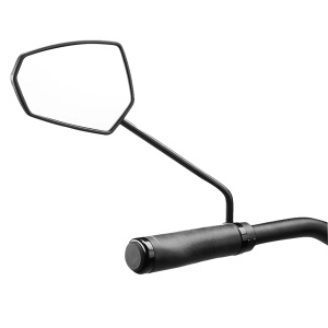 Oglinda Ergotec M-77L Neagra, Plastic/Otel, Stanga