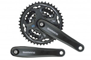 Pedalier Shimano FC-M311-L 175mm 48*38*28T 7/8v fara CG negru