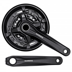Pedalier Shimano FC-MT210-3 3x9v brat170 mm 44x32x22T fara BB negru