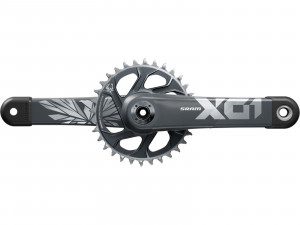 Pedalier SRAM Kurbelgarnitur X01 Eagle DUB 12-viteze, 175mm, 32T DM, lunargrey