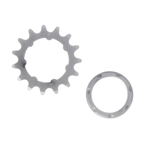 Pinion XLC single speed 1 1/8", 15t, matt chrome with housing