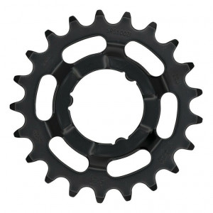 Placa pedalier eBike KMC pentru Shimano 1/2" X 3/32", 21 T, black