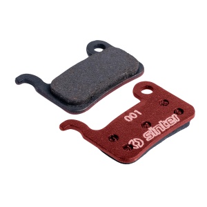 Plăcuțe frână Sinter Disc Shimano A compus organic, MTB Standard, roșu, 25 bucăți